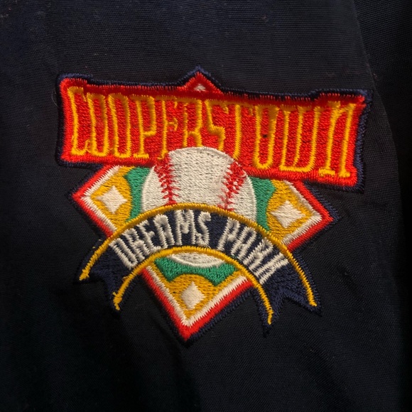 Cooperstown dream park windbreaker blue red large blue jacket blue windbreaker - Picture 3 of 8